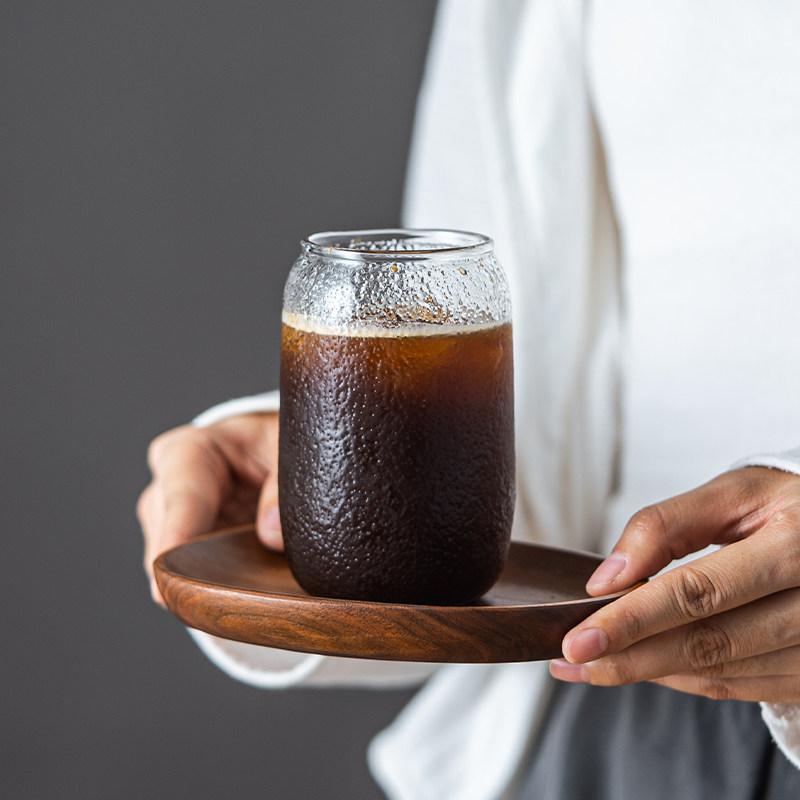 巢牧玻璃咖啡杯冰美式