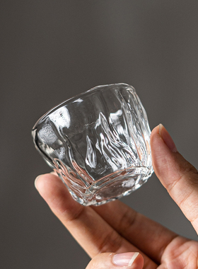 日式手冲咖啡杯品鉴杯透明玻璃茶杯个人专用迷你小容量手工分享杯