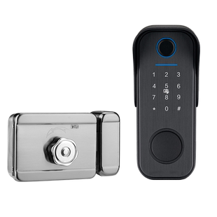 牛头锁户外防水指纹锁庭院门铁门老式门防盗门电子锁智能锁密码锁