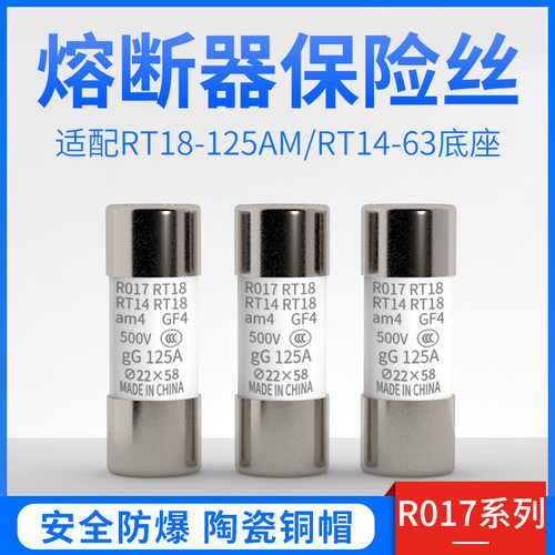 熔断器 R017/RO17 100A 陶瓷保险芯  32~125A芯子熔芯直销