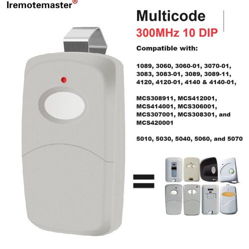 车库门遥控器兼容  LINEAR  multi-code 3089, 300mhz