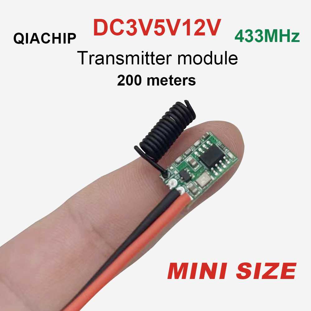 433M无线发射模块RF射频1527模块上电发射信号DC3V 12V 24V通用