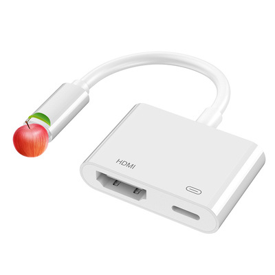 lightning转hdmi高清线 平果手机有线同屏器手机平板投屏器