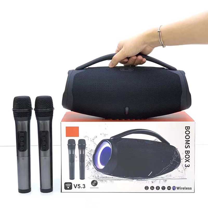 boombox3大战神三代无线双麦克风蓝牙音箱户外音响低音炮