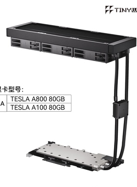 TINY WHALE TESLA A100/A800 80G 全金属冷头一体水冷散热器