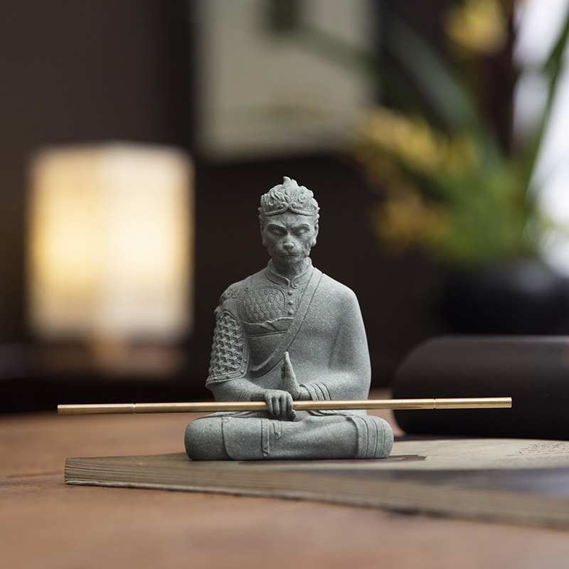 斗战 圣佛孙悟空齐天大圣摆件茶宠盆景微景观假山鱼缸造景桌面装,家居饰品,装饰摆件,淘宝优惠券,粉丝福利购,淘宝优惠卷