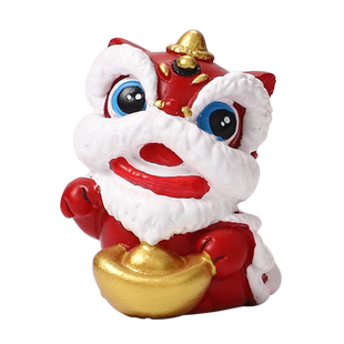 新中式国风招财进宝石狮子桌面办公桌装饰摆件高级感小众生日礼物