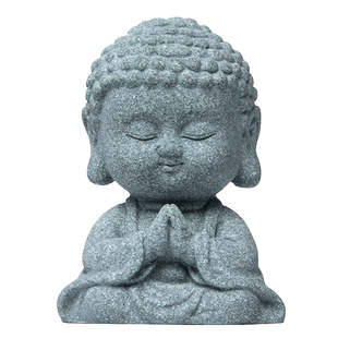 青砂石景观佛像小摆件园艺盆景假山微景观造景如来茶宠装饰品摆设