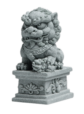 石狮子摆件一对镇宅装饰品