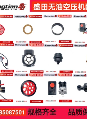 盛田1600W无油空压机喷涂专用30L气泵55L静音120喷漆155L机头配件