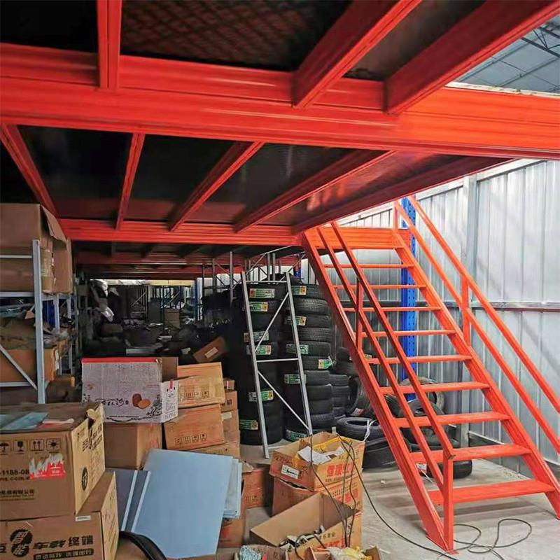 搭建阁楼平台货架二楼定制楼层隔断可拆卸组装二层平台阁楼办公室
