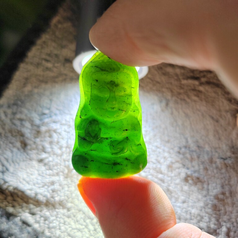宝宝佛泰山玉碧玉挂件小款