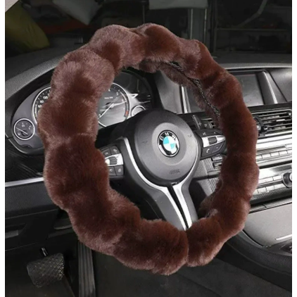 【宝马专用】汽车方向盘套冬季毛绒加厚卡通女士可爱泡泡绒车把套