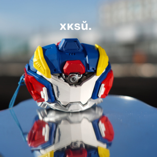 XKSU机甲风苹果耳机保护套PVC硬壳原创高颜值防护壳创意耳机套潮流炫酷科幻机甲造型机械风格赛博朋克全包