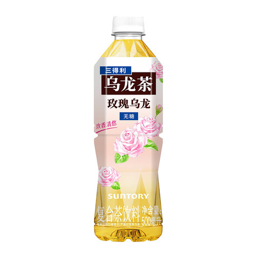 三得利无糖玫瑰乌龙茶饮料15瓶