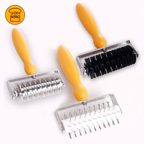 三能不锈钢网状拉网刀 烘焙滚针滚刀打孔器针车轮披萨工具 SN4217