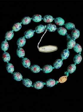 海外回流北京粉彩首饰