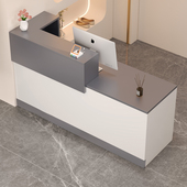 收银柜台公司前台接待台前台桌服装 店美容院小吧台超市收银桌柜台