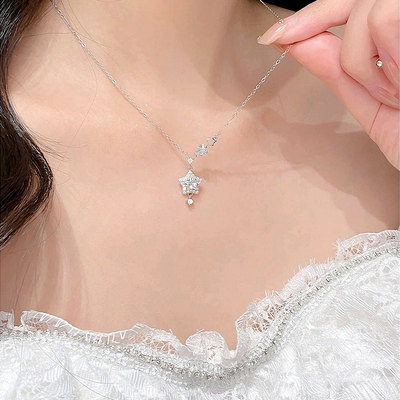 「星光灿烂」纯银星星项链女款