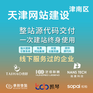 天津津南区网站建设开发定制 公司企业搭建设计官网 外贸站架设