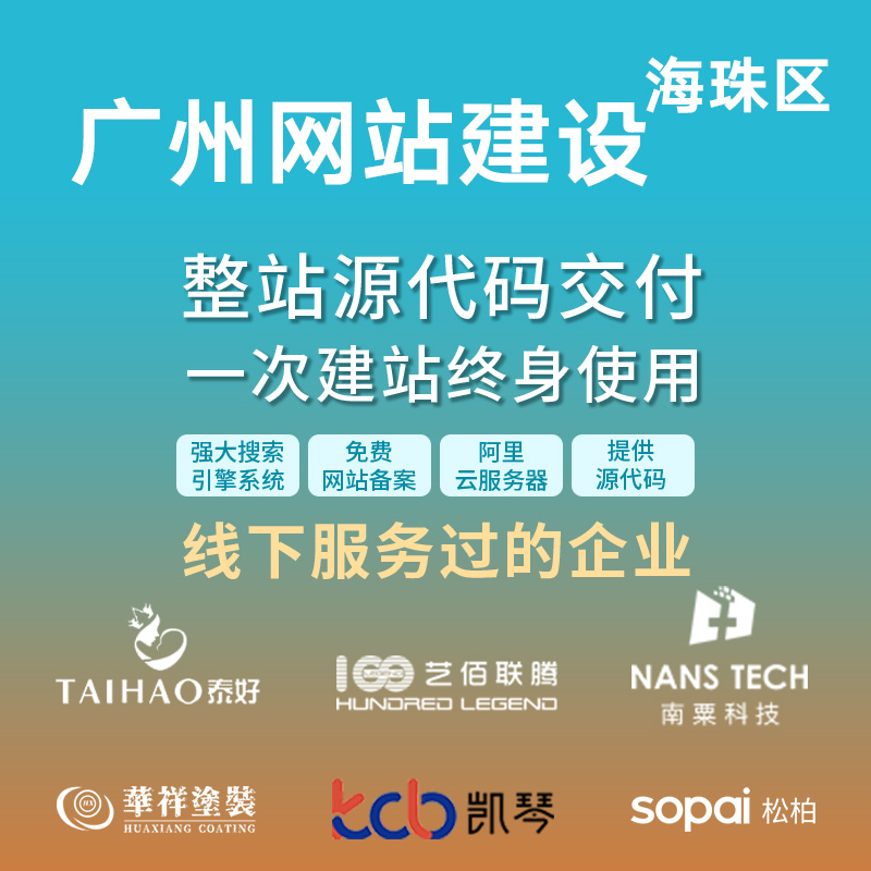 广州海珠区网站建设开发定制 公司企业搭建设计官网 外贸站架设