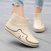 短筒防滑防水鞋 女款 雨靴厨房洗车时尚 外穿2026新款 好看 胶鞋 雨鞋