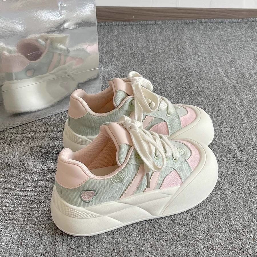 青岛福客来女鞋代工厂面包鞋女2026新款女鞋厚底小白鞋女配裙子鞋,女鞋,休闲板鞋,淘宝优惠券,粉丝福利购,淘宝优惠卷