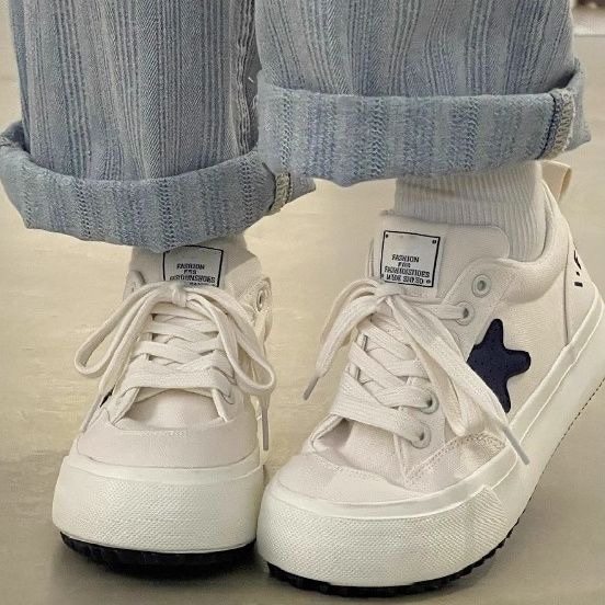 青岛福客来女鞋代工厂配裙子小白鞋女ins潮厚底2026春秋季新爆款,女鞋,休闲板鞋,淘宝优惠券,粉丝福利购,淘宝优惠卷