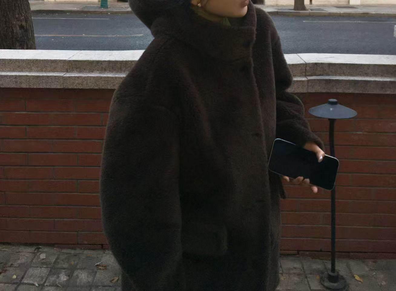 韩货 30羊毛混纺连帽皮毛一体中长款外套,服饰配件/皮带/帽子/围巾,其他配件,淘宝优惠券,粉丝福利购,淘宝优惠卷