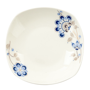 方形骨瓷盘子唐山陶瓷餐具西餐盘盘菜盘凉菜碟大号盘牛排餐具盘子