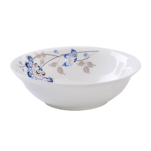 岚汀陶瓷餐具面碗家用老式斗笠碗中式大小号面碗汤碗唐山骨瓷斗碗