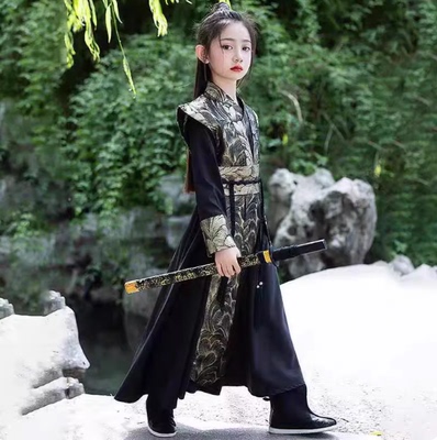 儿童汉服秋冬男女童古装侠客服