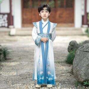 男童汉服中国风古装少爷服儿童超仙公子服古风唐装国学演出服春秋