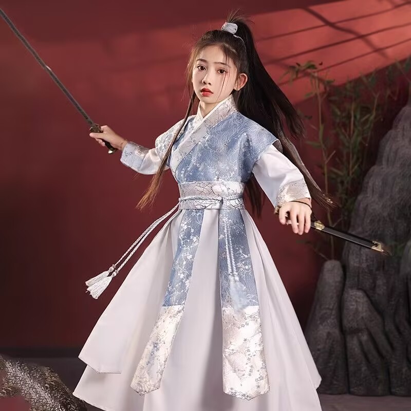 男童汉服儿童古装演出服图片