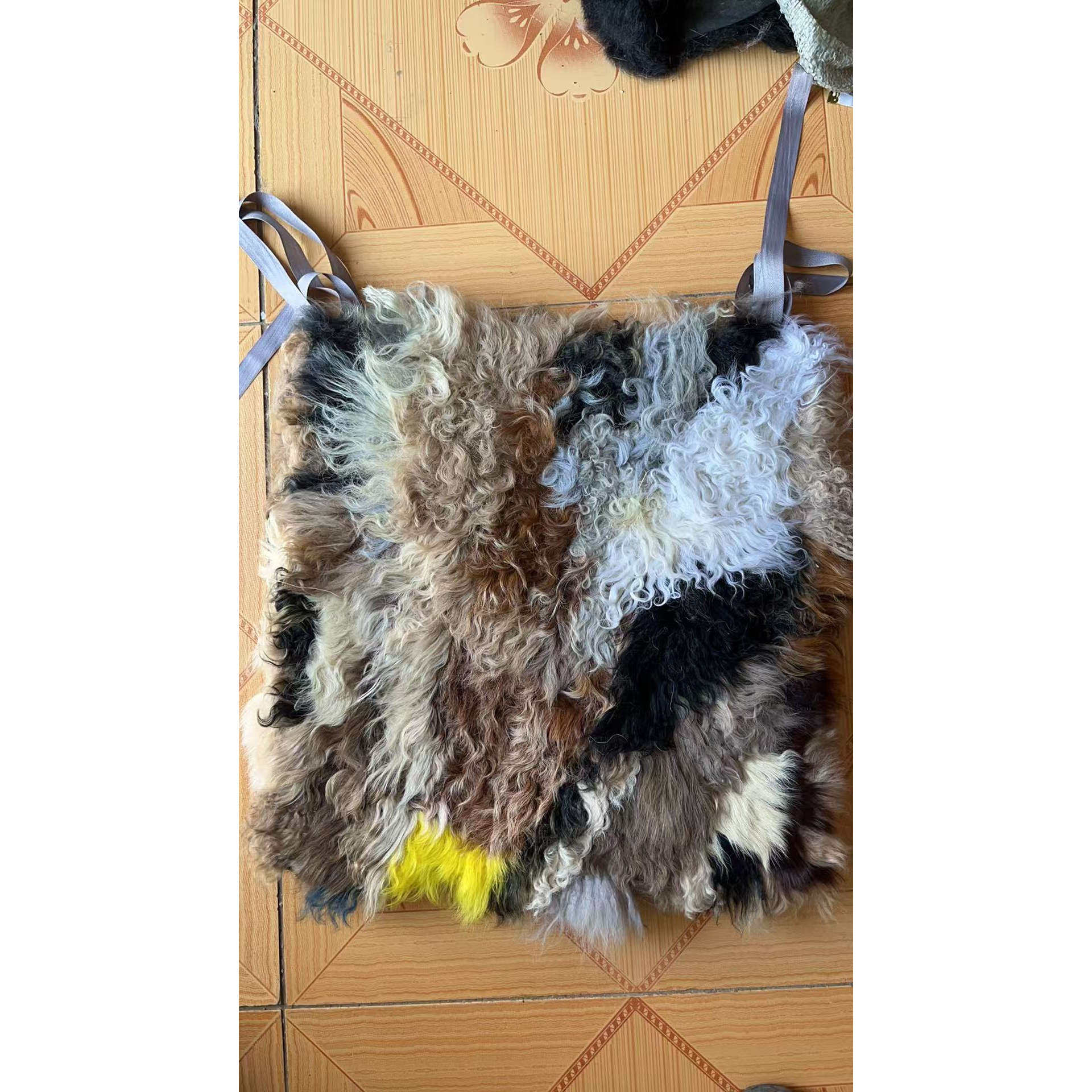 羊毛座垫口羔坐垫自带卷舒适保暖真皮真毛皮毛一体,居家布艺,椅垫,淘宝优惠券,粉丝福利购,淘宝优惠卷