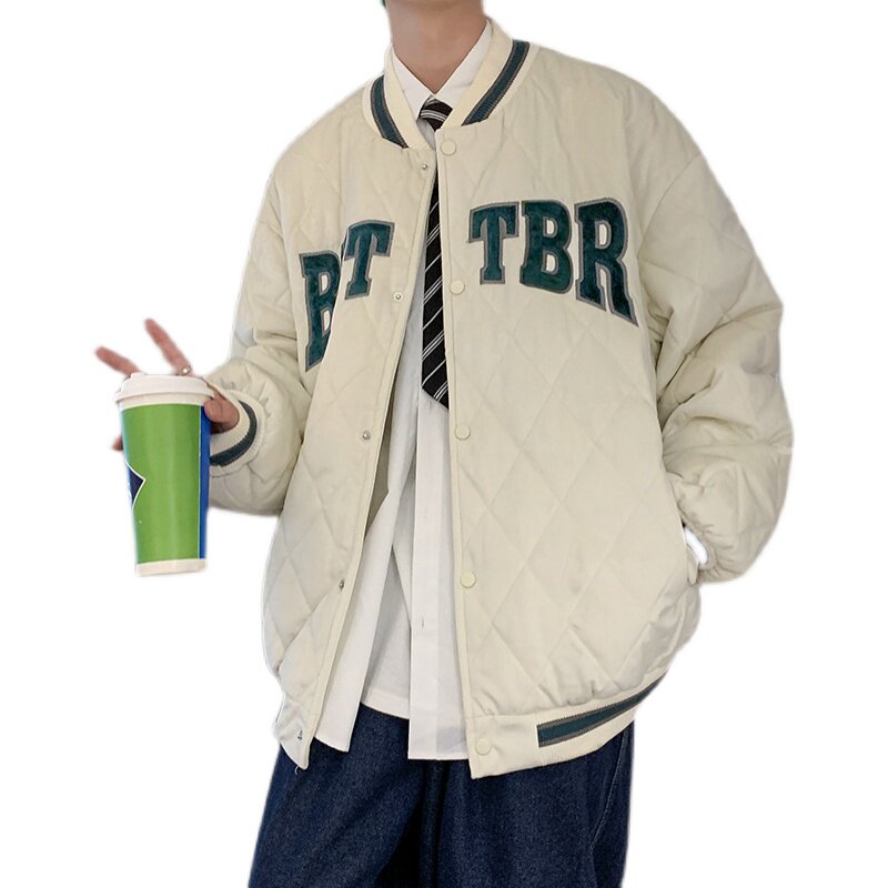 XZ213-JY50-P98控128菱形格加厚棉衣棒球服主推差价足！,男装棉衣,星座213