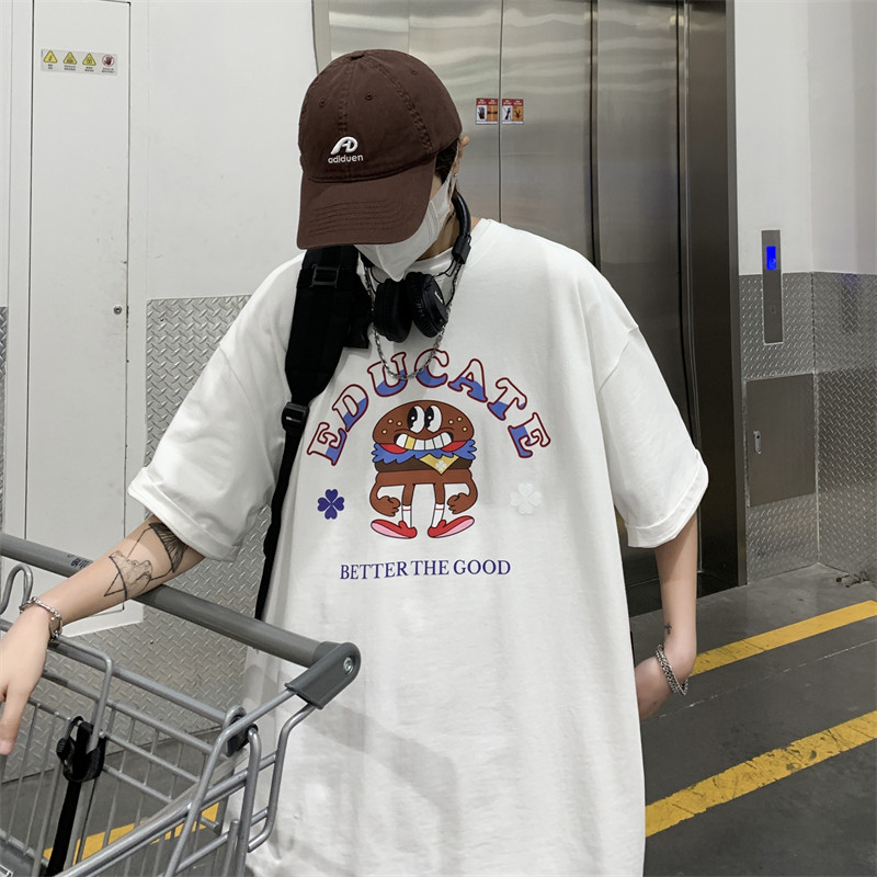 XZ213-21D06-P25控38港风大码印花卡通夏T恤,男装T恤,星座213