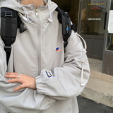 XZ213-19JK37-P88控108大码工装贴标夹克抖音品质，男装夹克，星座213