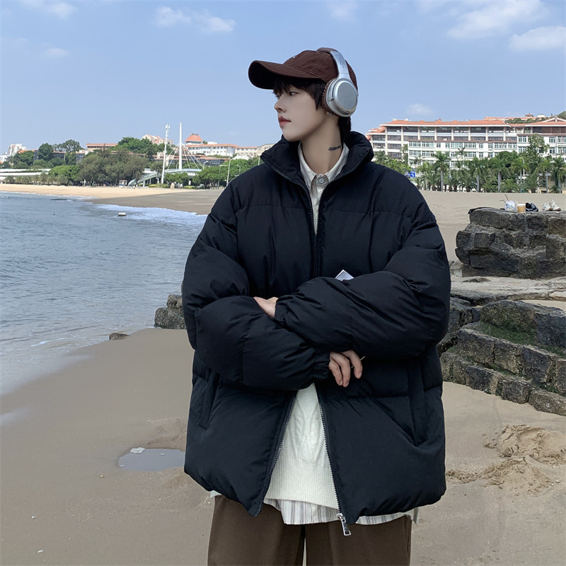 XZ213-MY20-P70控88港风大码纯色加厚棉服现货五万件持续出货！,男装棉衣,星座213