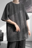 XZ213-19D35-P45控58美式大码重工水洗做旧T恤夏季，男装T恤，星座213