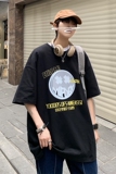 XZ213-19D72-P25控38大码印花笑脸T恤夏季趣味青少年，男装T恤，星座213