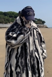 XZ213-MY35-P128控148港风大码兔毛加羊羔毛大码加厚连帽棉服，男装棉衣，星座213