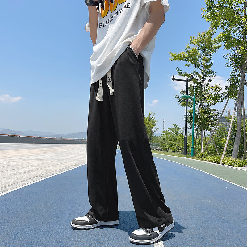 XZ213-DK04-P45控58夏季冰丝裤港风大码,男装休闲裤,星座213