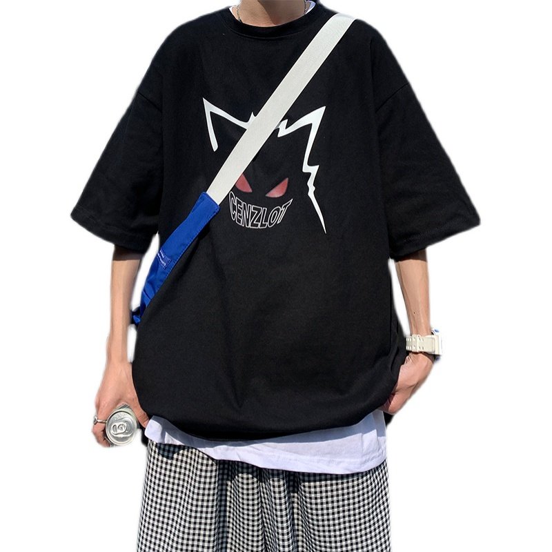 XZ213-T173-P25控38夏季大码印花T恤圆领卡通短袖,男装T恤,星座213