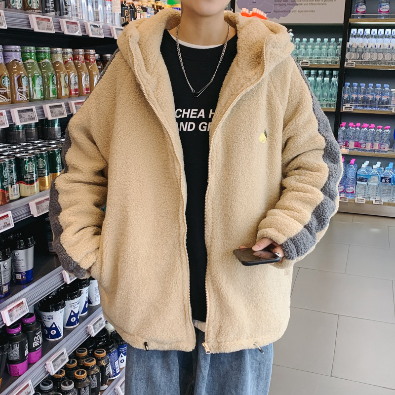 XZ213-MY16-P128控148港风大码中性羊羔毛棉服加绒加厚,男装棉衣,星座213