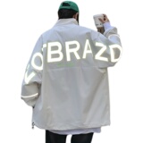 XZ213-19JK36-P108控128春季工装炸街反光刺绣夹克，男装夹克，星座213
