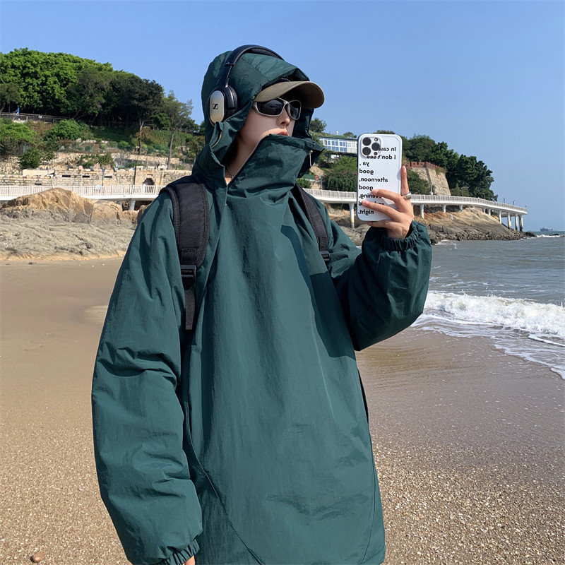 XZ213-MY37-P128控148港风大码防风防水加厚设计感冲锋连帽棉衣,男装棉衣,星座213