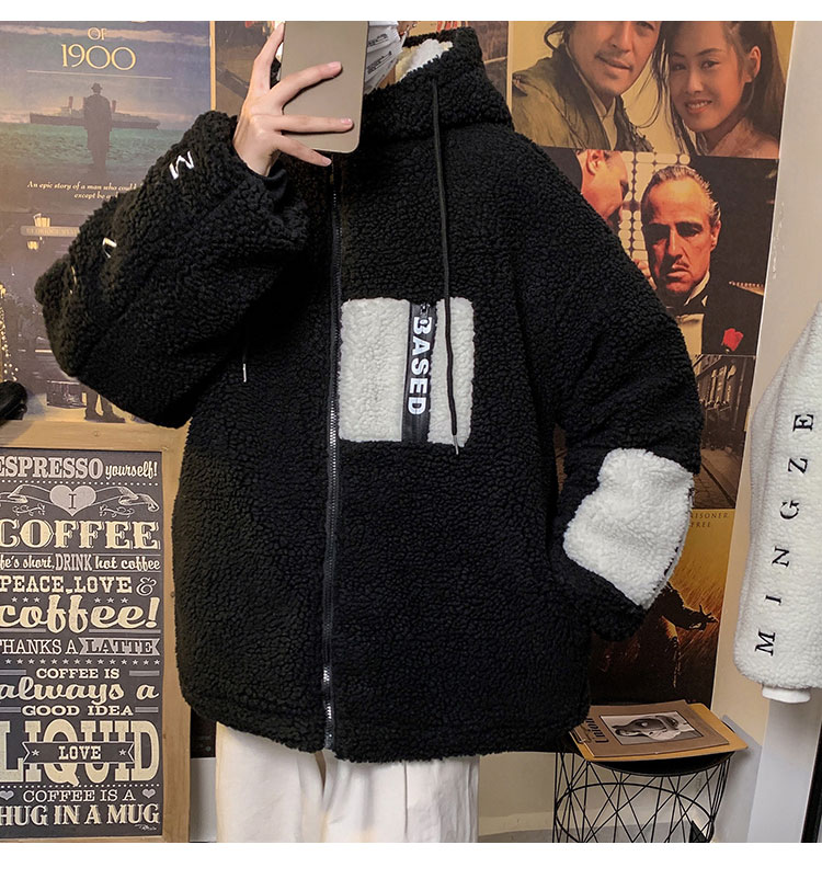 MY18-P148控168加厚羊羔毛连帽棉衣高品质棉服,男装棉衣,星座213