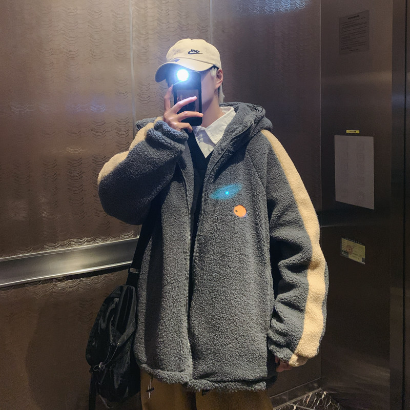 XZ213-MY16-P128控148主推差价足！足！点击率超高羊羔毛加厚棉服,男装棉衣,星座213