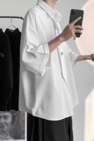XZ213-C01-P45控58港风大皂冰丝衬衫送领带，男装衬衫，星座213